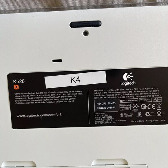 Lot of 4 Keyboards 2 Mouses For Repair Or Parts K520, K540 Logi Logitech Broken - Picture 16 of 16